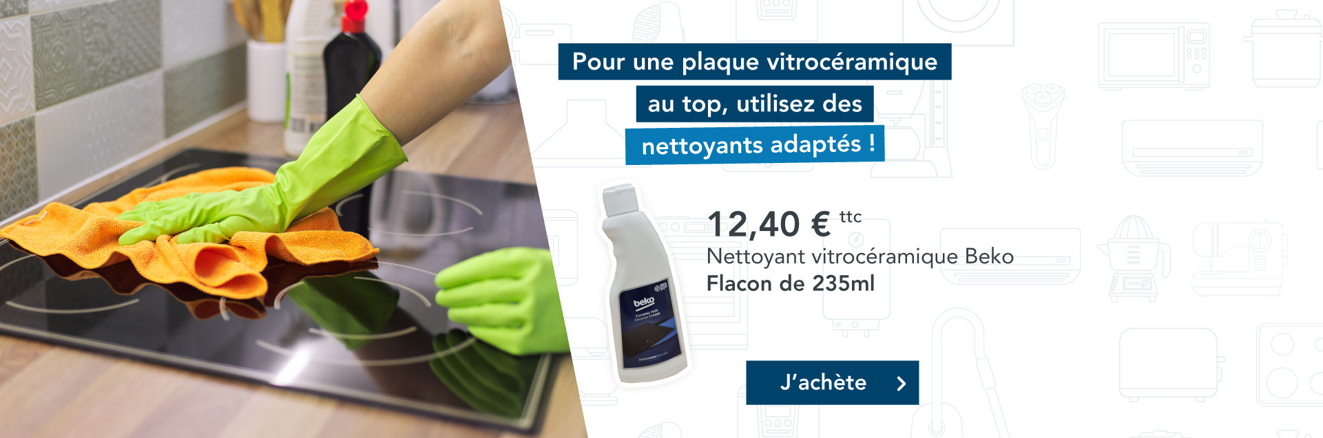 Nettoyant plaque vitrocéramique Beko